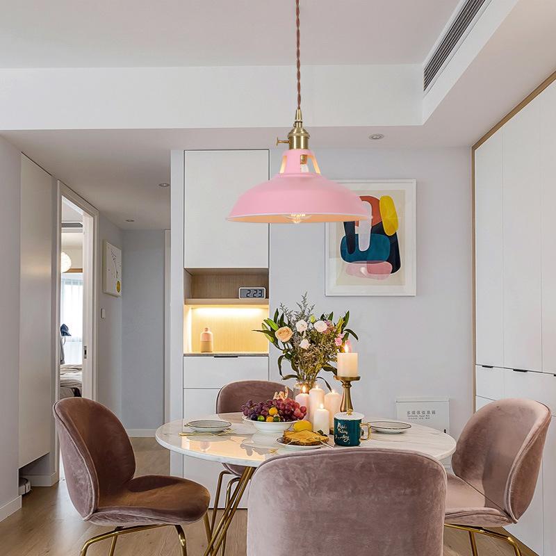 Candelabru Nordic Color Macaron Lampă LED Modernă Masă de Dining Bar Cafe Dormitor Abajur Multi-color Opțional
