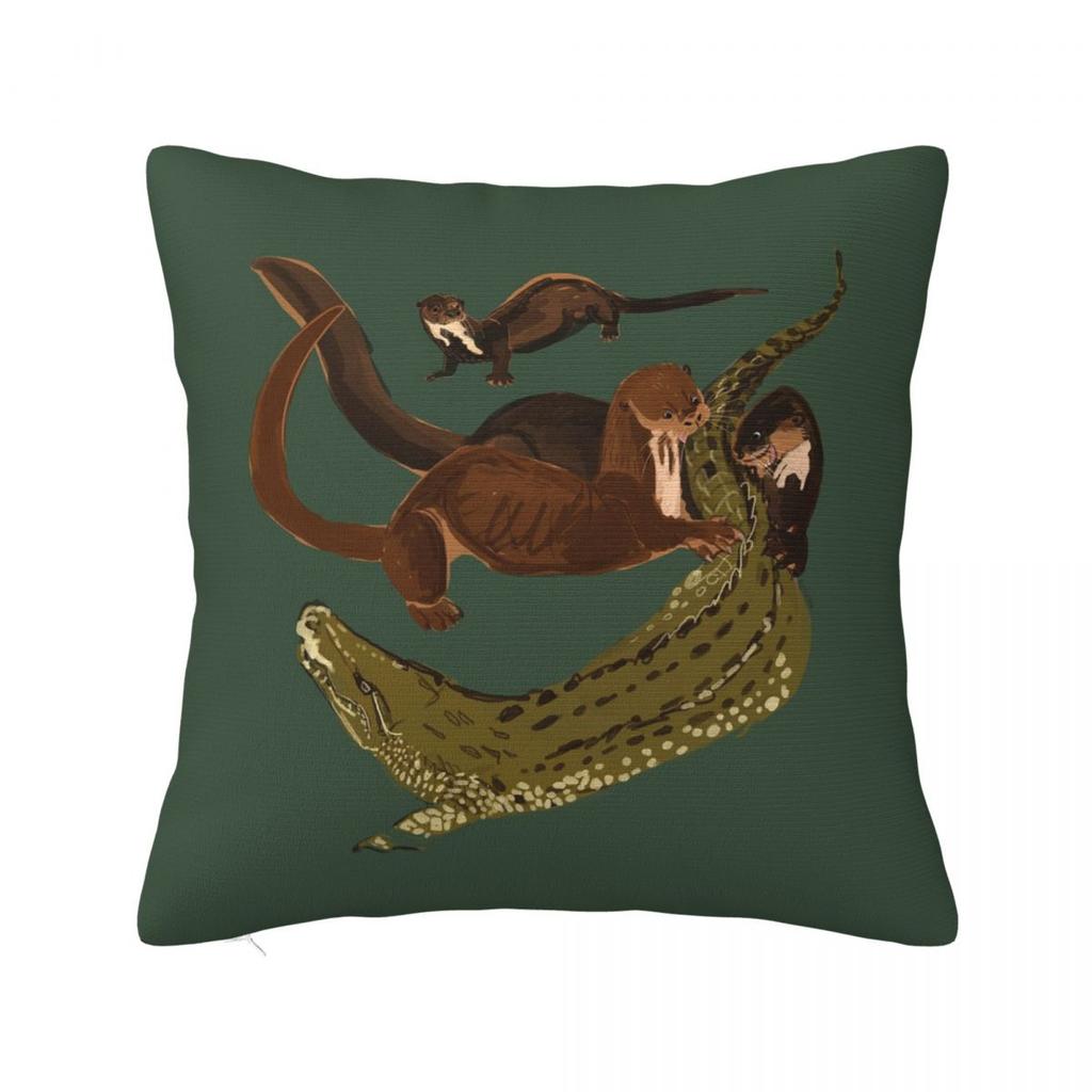 Vintage Emmet Otter Square Pillowcase Cushion Cover Pillow Case Throw Pillow Cover for Home Bedroom Car