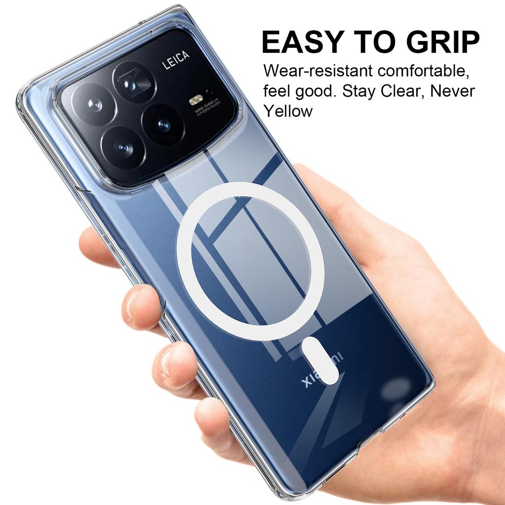For Xiaomi Mix Fold 4 5G Clear Case TPU+Acrylic Magnetic Phone Cover Compatible with MagSafe