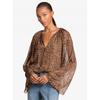 Leopard Print Woven Top Jf640r0lpf1211 Dark Camel