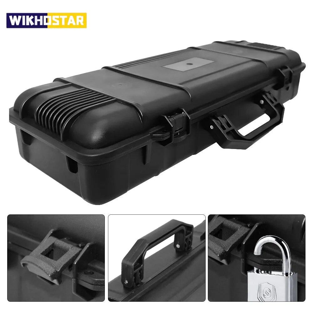 Water-repellent Hard Carry Tool Case Bag Organizer Storage Box,Camera Sealed Shockproof Safety Instrument Toolbox With Sponge