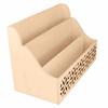 Range-courrier - ARTEMIO - Fleurs en bois - 28 x 13,7 x 18 cm - Personnalisable - Beige