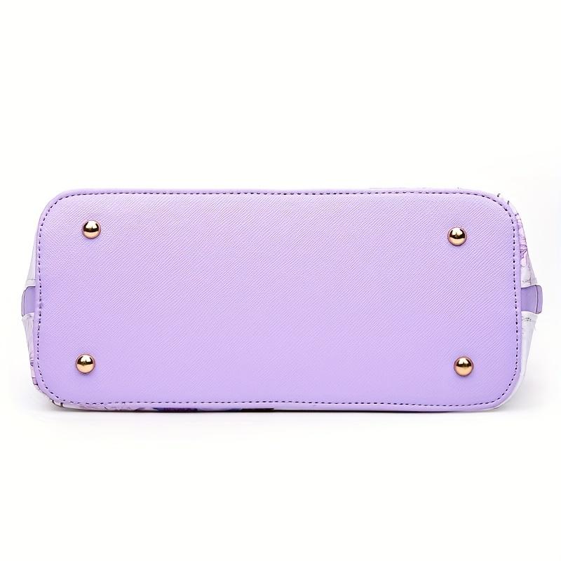 Small Floral Print Top Handle Bag Ladies Elegant Crossbody Boston Bag Women's Fashion Handbag Shoulder Bag Purse