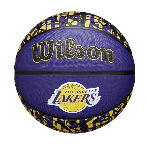 

Баскетбольный мяч Wilson NBA TEAM GRAFFITILA LAKERS (WZ4024514XB7) Размер 7 для улицы / Диаметр прибл.. 24.5см