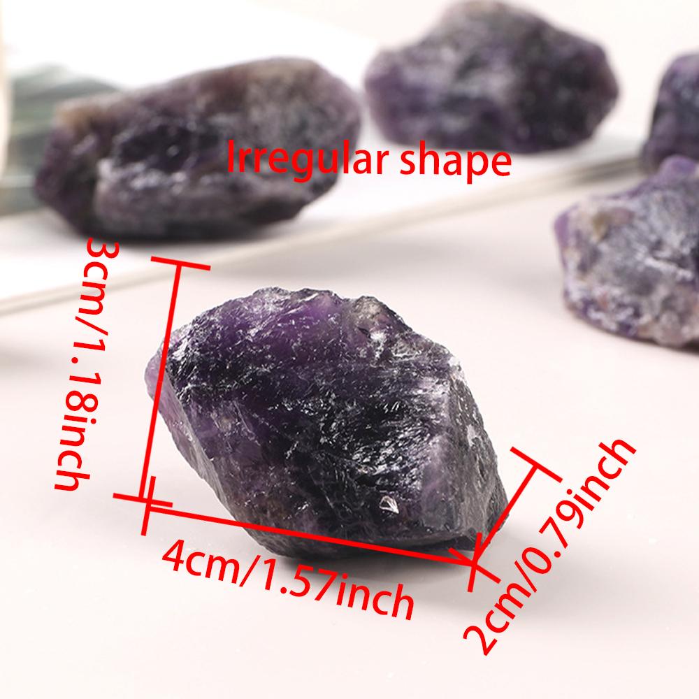 Natural Deep Amethyst Minerals Specimen Raw Mineral Irregular Shape Crystal Stone Fish Tank Bulk Decorative Polishing Rock