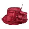 Breathable Ladies Fascinator Hat Wide Brim Foldable Sun Cap Bowknot Design French Style Bucket Hats Photography Accessory
