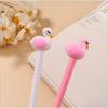 12pcs Cute Pink Flamingo Swan Gel Pen Summer Flamingo Party Supplies School Party Favor Gift Office Giveaways Birthday Party Gift Back To School Se