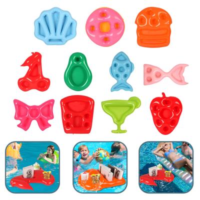 Inflatable Pool Drink Tray Floating Beverage Holder Serving Tray Cool Ice Drink