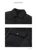 2025 Winter Men's Corduroy Patchwork Lapel Down Jacket - Thick Casual Baseball Style Outerwear