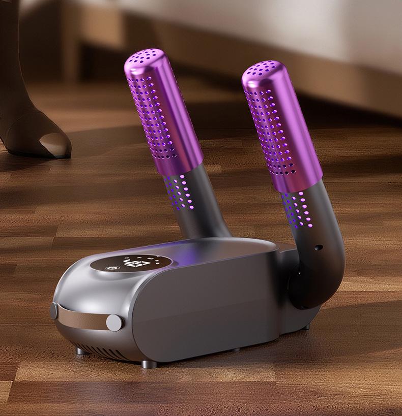 Compacte slimme schoenendroger met timer en opvouwbaar ontwerp