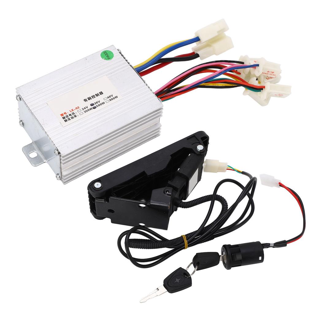 Brush Speed Motor Controller 36V 500w Electric Bike Conversion Controller Kit for Electric Bike Motorcycle Tricycle