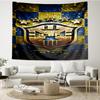 1PC Brazilian Football Crest Printed Tapestry Room Decoration Wall Hanging for Living Room Bedroom, Dormitory, Birthday and Christmas Gifts