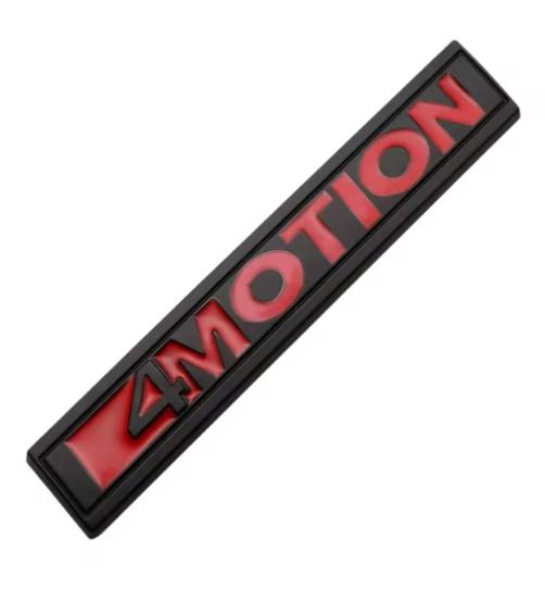 RUNTB1 3D Metal 4motion Logo Rear Trunk Car Badge Emblem Sticker Decals For VW 4 Motion Tiguan Passat B8 Polo Golf 6 7