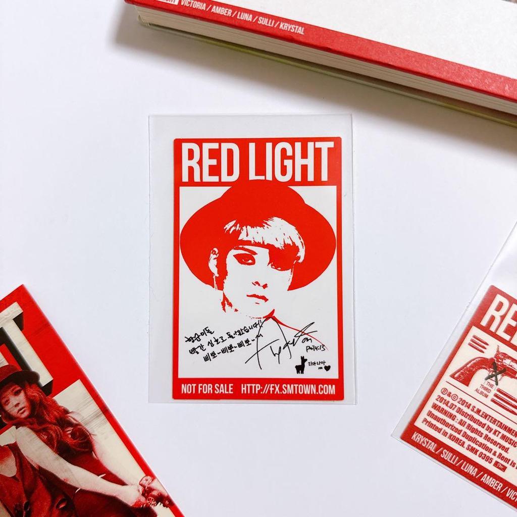 [USED] Limited Edition f(x) Red Light Album Booklet + Amber Trading Card