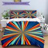 Juego de Fundas de Colcha de Colores Radiantes de 3 Piezas - 1 Funda de Edredón + 2 Fundas de Almohada, Decoración de Dormitorio para Todas las Estaciones, Perfecto para el Hogar038