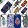 Hamsa Hand of Fatima Case For iPhone 16 15 13 12 11 14 Pro Max Mini Cover For iPhone 16 15 XR X XS Max Plus Phone Case