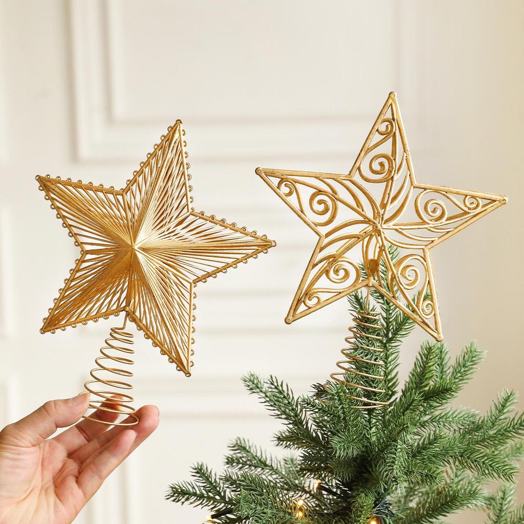 Radiant 3D Hollow Star Christmas Tree Topper Decoration