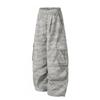 2026 American Outdoor Camo Cargo Pants Loose Fit Straight Leg Trousers Men Women