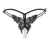 Long Night Lingerie Plus Size Women's Sexy Transparent Pearl Thong 3124