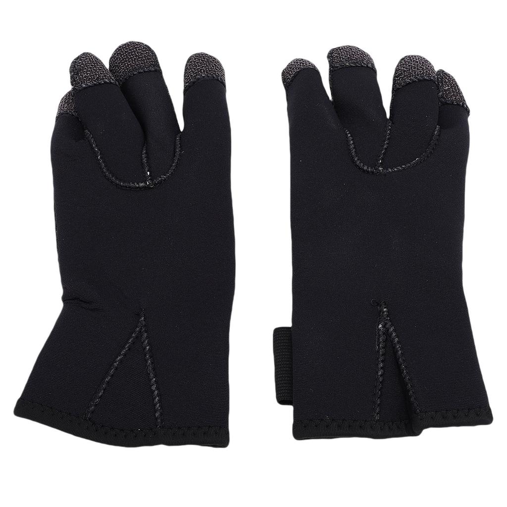 1 Pair Dive Gloves Cut Proof Elastic 3mm Neoprene Thermal Gloves for Mountain Climbing Deep Sea XL