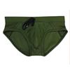 Mens Swim Briefs Comfort Quick Dry Nylon Mesh Panel Contour Pouch Elastic Waistband Sexy Color Block Swim Trunks For Beach Swimming