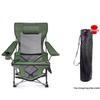Outdoor Folding Camping Chair with Detachable Footrest