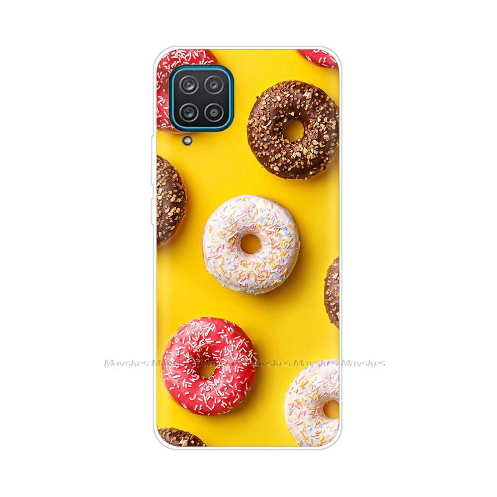 Soft Silicon Cover For Samsung Galaxy A12 Case Cute Flower Cat Bumper For Samsung A12 Phone Case Cover For Samsung A12 A 12 6.5"