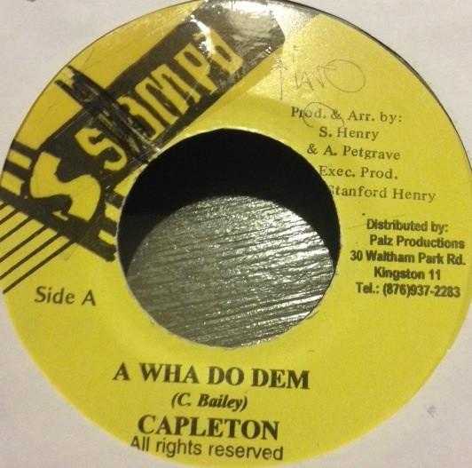 

7-дюймовая пластинка CAPLETON - A Wha Do Dem NONE Stampa Jamaica Reggae, Ska & Dub Б/У