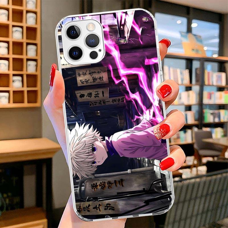 Huner X-Hunters Killua Cover Phone Case For iPhone 16 17 Air 15 14 Pro Max 16E Phone Case 13 Mini 12 11 7 SE 8 Print Pattern Fit