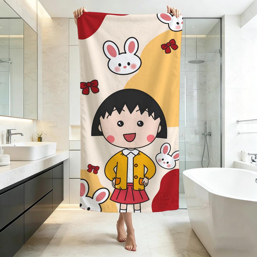 Cute C-Chibi Maruko-chanS Towel Five-Star Hotel Quality Eco-Friendly Ultra Soft Thick Towels & Beach Towels