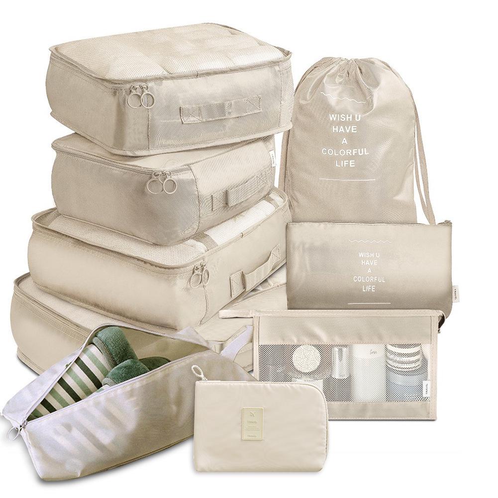 8-Piece Travel Luggage Organizer Set: Suitcase Storage Bags for Packing