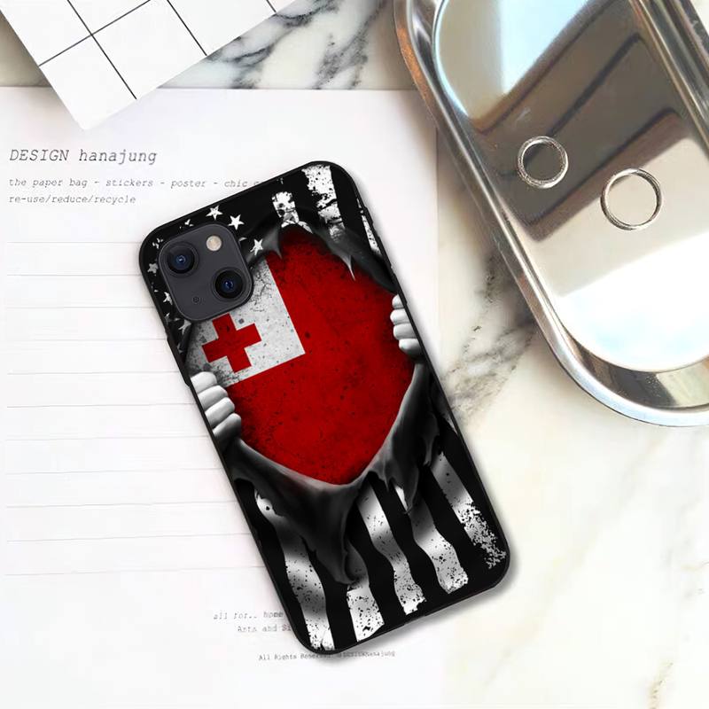 

Чехол для телефона RUICHI Sila с флагом Тонги для iPhone 11 12 Mini 13 Pro XS Max X 8 7 6s Plus 5 SE XR iPhone11