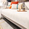Nordic Light Luxury Sofa Cushion Four Seasons Universal Cover Cloth Cover Cover Solid Wood Leather Non-Slip Seat Cushions All-Inclusive Chenille