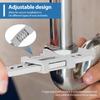 Adjustable Wrench 10inch Wide Jaw Adjustable Spanner Opening up to 2Inch Portable F Shaped Adjustable Wrench Tool High Carbon