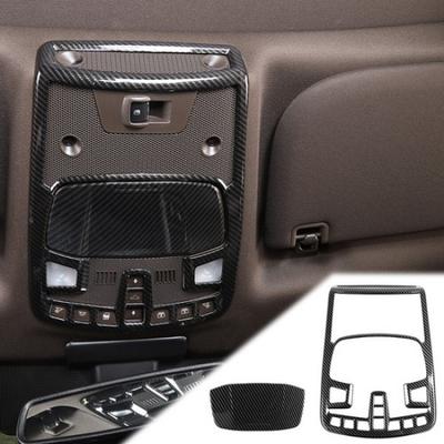 Front Reading Light Lamp Panel Trim Cover For Ford F-150 2015- Carbon Fiber