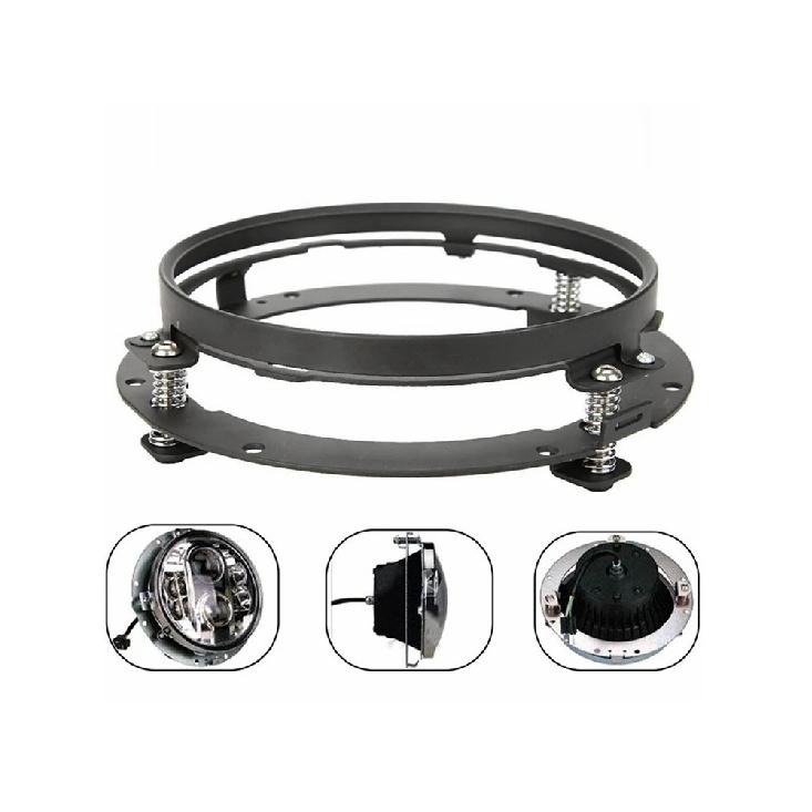 7 Zoll Runder LED-Scheinwerfer Montagehalterung Ring für Auto Jeep Wrangler JK Suzuki Samurai für Harley Motorrad 7" Halterung