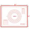 LIMNUO Silicone Cooking Bread Baking Mat with Measuring Large Baking Tools Mat, Mat, Pad, Size, Food-Grade Silicone, Non-Slip,