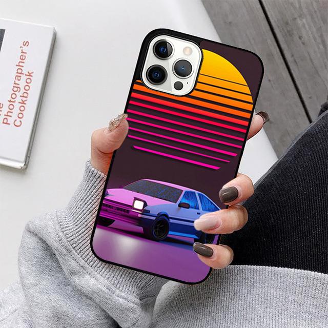 Initial D Mobile Phone Cases Cover For iPhone 17 Air 16e 15 14 12 13 11 Pro MAX apple Plus Coque