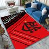 [Red Flamengo Emblem Printed Carpet] Non-slip Office Rug, Cozy Area Carprt for Living Room Use, Soft Home Sofa Chair Mat