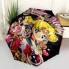 1pc Sailor Moon Fully Automatic Folding Portable Umbrella, 8 Iron Frames, Three-Fold Design, Suitable for All Seasons, Suitable for Outdoor Use.I