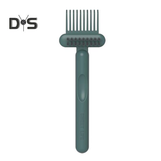 

Двойного назначения щетка для чистки гребня очиститель инструмент для удаления небольшой портативный дизайн эргономичная ручка 2 в 1 щетка для чистки гребня зелёный