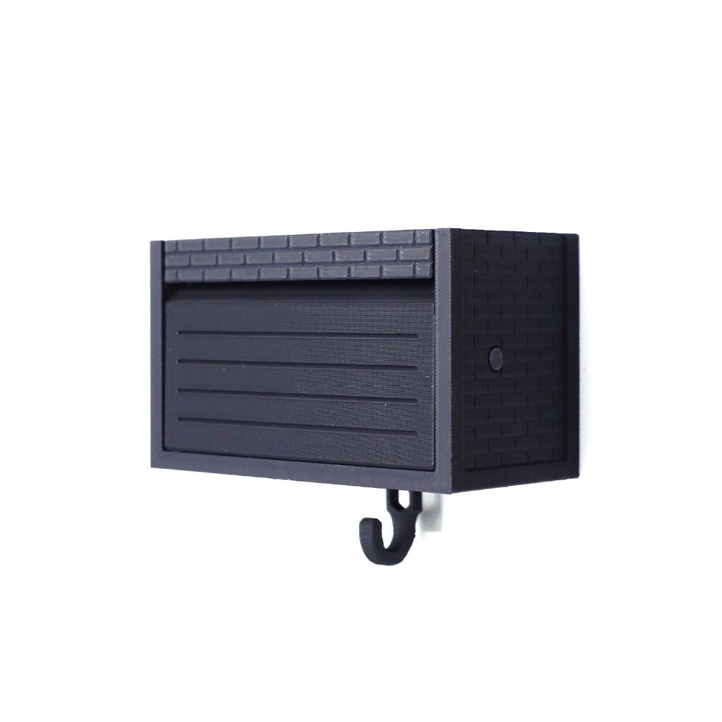 Тримач для ключів від автомобільного гаража з дверцятами, що відкриваються, настінний тримач для ключів, настінне кріплення для органайзера ключів із друкованим 3D-принтом, стійка для ключів для під’їзду, що легко встановити