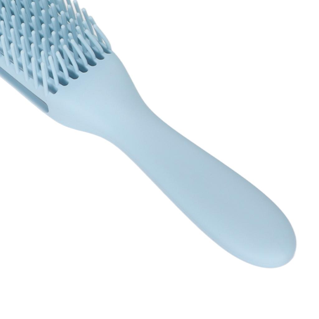 3pcs Portable Detangling Brush Hairdressing Tool with Skid Resistance Rubber Handle for Long Thick Wet Dry Hair