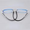 Unisex Ultra Light Diamond Cut Myopia Glasses Blue Light Blocking Near Sight Eyewear Fashion Rimless Eyeglasses 0 To -4.0
