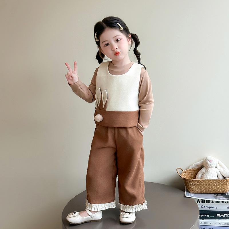 

Мода Осінь 2025 Комплект-трійка для дівчаток-малюків 120 cm