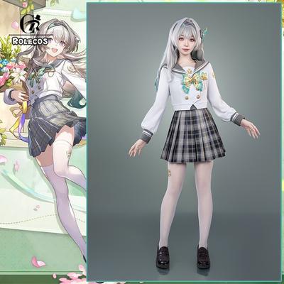 Game Genshin Impact Spring Missive Firefly Cosplay Costume Fanart Firefly Women School Uniform Halloween Party Suit