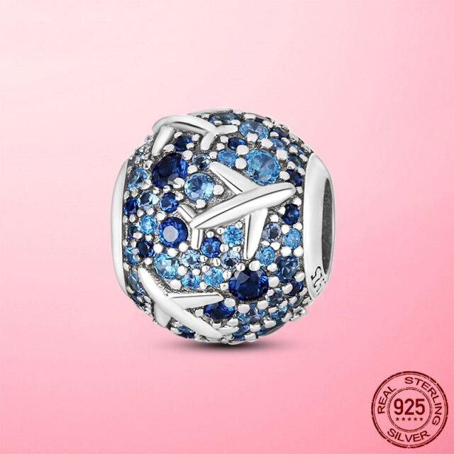 

Серебряные бусины из стерлингового серебра 925 пробы, штабелируемые бесконечность, бесконечное сердце, самолет, бабочка, подвеска, подходят для оригинального модного браслета, ювелирные изделия