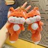 Cute Big Tailed Fox Plush Pendant Plush Toy Cute Car Pendant Fox Drop Ornament  Bag Accessories Key Chain Pendant