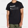 Humor Men's and Big Men's People Rating 1 Star Graphic Tee with Short Sleeves T Shirt Classic Pattern Summer Unisex Tees
