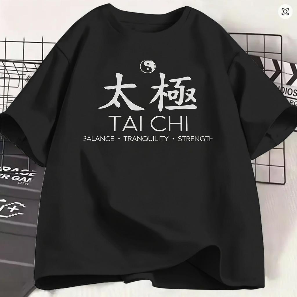 Tai Chi Spiritual Wellness Tshirt For Unisex Funny 100 Cotton Tee Shirt O Neck Short Sleeve T Shirt Printed Tops